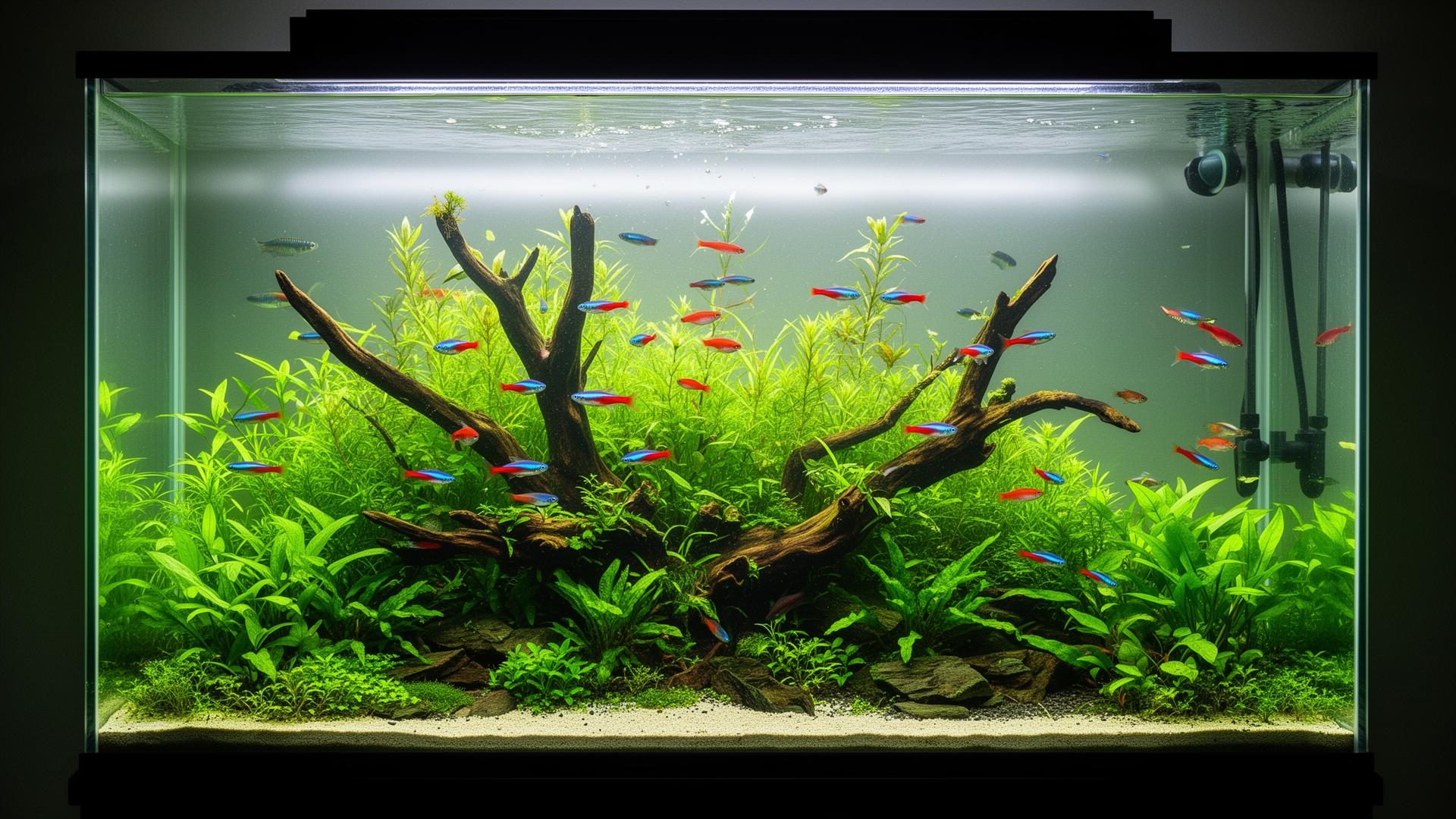 Beautiful planted aquarium